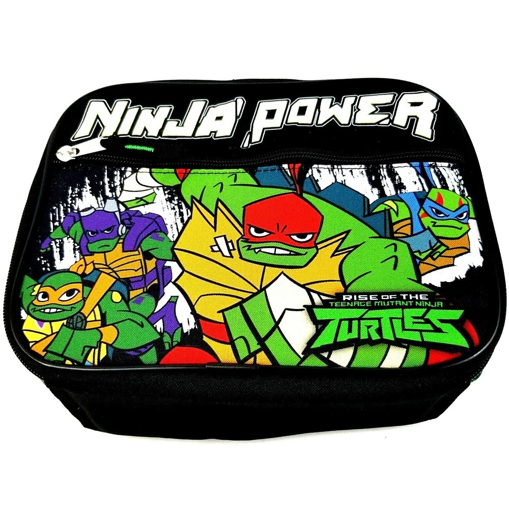 MUTANT NINJA TURTLES Boys Lead-Free Insulated School Lunch‎ Tote Box  NWT